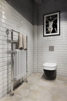 Siyah loft tuvalet