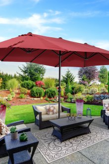 Large garden umbrella