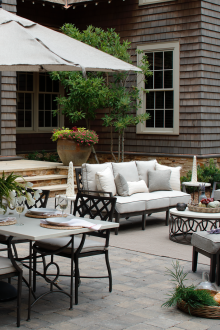 Garden telescopic umbrella