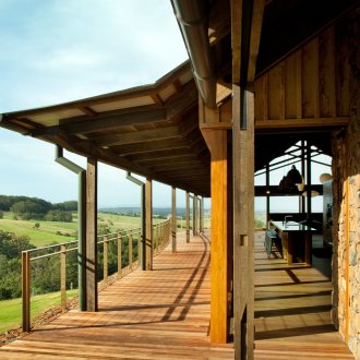Terrazza coperta della casa