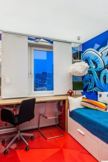 Bir gencin odasında grafiti