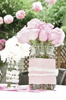 Romantik pembe dekor