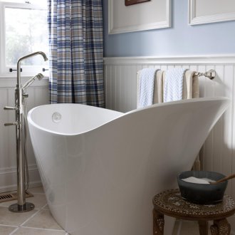 Lavabosuz kolonyal tarzda banyo