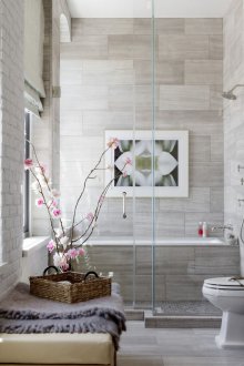 Lavabosuz gri banyo
