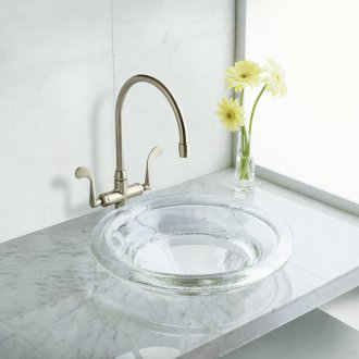 Yuvarlak cam lavabo