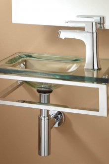 Küçük cam lavabo