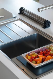 Lavello da cucina in acciaio inossidabile