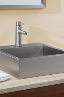 Lavello quadrato in acciaio inox