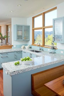 Light blue kitchen