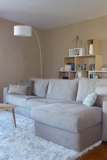 Interior of the apartment in bright colors