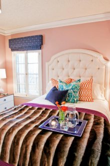 Bright bedroom interior