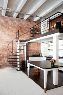 Loft masa mutfak