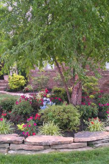 Landscaping flower beds