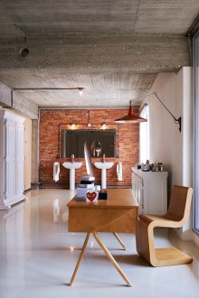 Loft tarzı ahşap sandalye