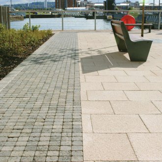 Sandkacheln für die Baustelle