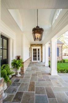 Stone porch tiles