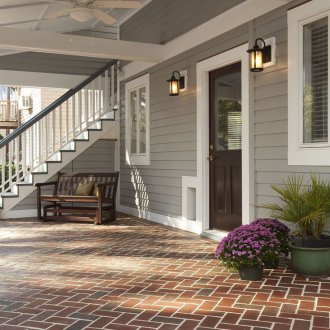 Brick tile for a porch