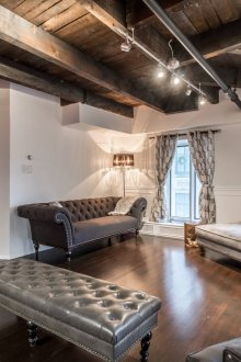Loft-Stilelemente im Wohnzimmer