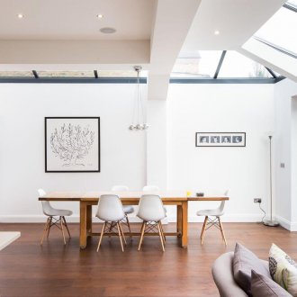 Loft-Fenster im Wohnzimmer