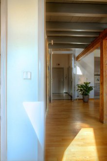Entrance to the loft style apartment