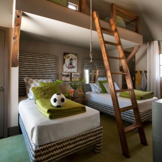 Muebles infantiles en estilo loft.