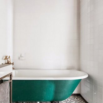 Desenli banyo karosu