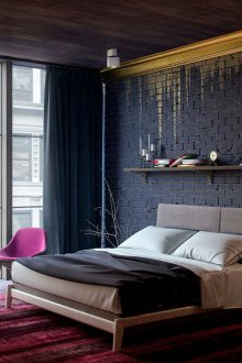 Bed in the loft bedroom
