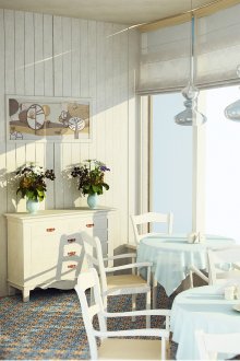 Provence style restaurant with panoramic views