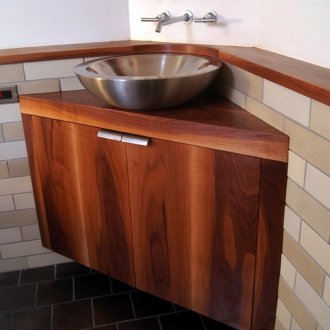 Köşe lavabo metal