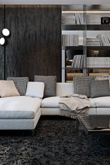 Dark interior with carpet