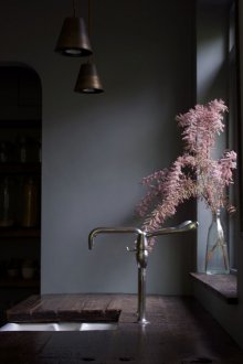 Dark kitchen interior