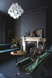 Dark interior in a modern style