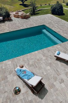 Piastrella in pietra per la piscina