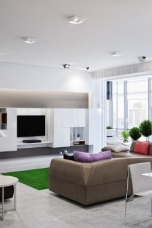 Salon ve mutfağın ileri teknoloji imarları