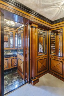 Wall panels in the German interior