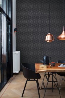Geometrik desenlerle 3D duvar kağıdı