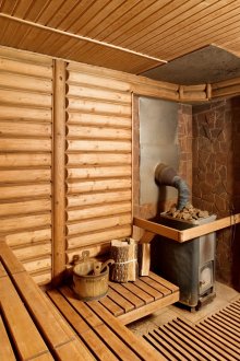 Ahşap banyo iç