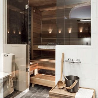 Küçük bir banyo iç