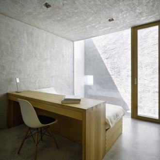 Loft yatak odası ve çalışma