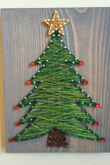 New Year's crafts from threads