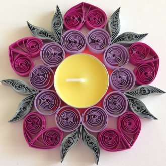 Quilling candle holder