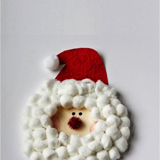 Santa made of cotton
