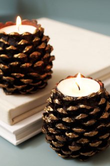 New Year crafts from cones