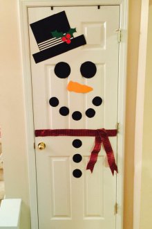 New year stickers on the door
