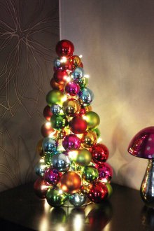 Christmas tree made of balls