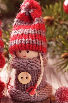 Christmas decoration knitted