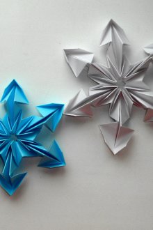 Floco de neve modular de papel
