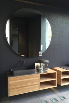Büyük yuvarlak banyo aynası