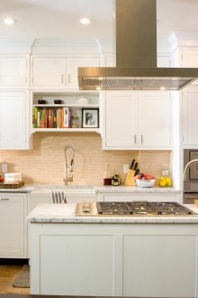 Dapur 14 persegi. m dengan hud