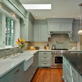 Dapur 14 persegi. m hijau